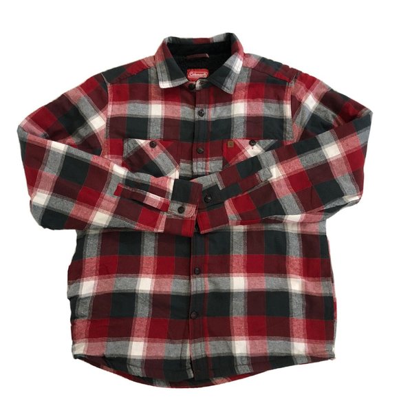 Coleman Men's Flannel Sherpa Lining Red Jacket RSCF2H4032 size M